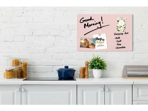 Glas Magneetbord Sigel Artverum mat rosé 60x40cm