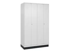 locker voor scheiding van kleding,HxBxD 1950x1200x500mm,4vak