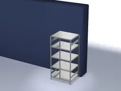 systeemstelling,grondveld,HxBxD 2000x1060x835mm,vakl. 330kg