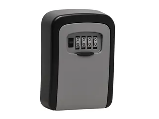 Sleutelkluis met combinatieslot 11.9 x 8.5 x 3.6cm Zwart Grijs - 1