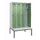 locker met bank,voor scheiding van kleding,HxBxD 2120x1200x815mm,4vak