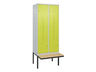 Z-garderobekast,HxBxD 2120x800x815mm,4vak,vak B 400mm,cil.-slot - 1