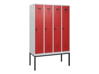 schoollocker,HxBxD 1950x1200x500mm,4vak,vak B 300mm,draaigrendel - 2