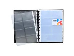 Visitenkaartenhouder ring A4 zwart