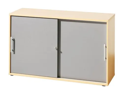 Schuifdeurkast Hxbxd 748X1200X400Mm 2 Oh Kastromp/front Esdoorn/zilver