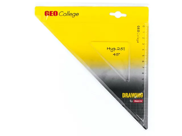 Tekendriehoek Aristo 25cm 45° GeoCollege