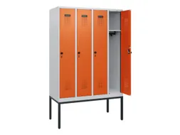 schoollocker,HxBxD 1950x1200x500mm,4vak,vak B 300mm,draaigrendel