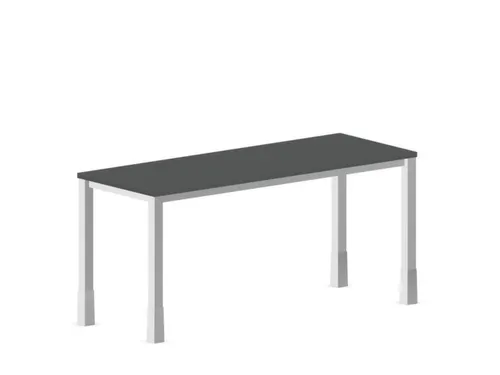 In hoogte verstelbaar bureau,HxBxD 720-840x1600x600mm,MS-donkergrijs