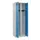 locker voor scheiding van kleding,HxBxD 1850x600x500mm,2vak