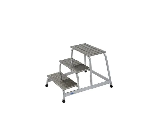 Marchepied Industriel Aluminium H 0 6M 3Marches Plateforme Incluse