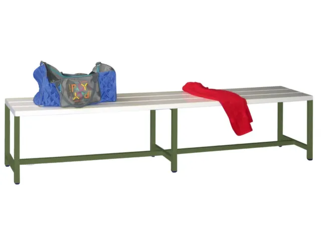 omkleedbank,HxLxD 430x2000x370mm,onderstel RAL6011