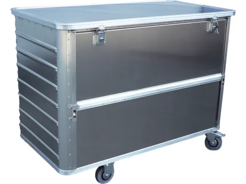 Bakwagens Van Aluminium Met Deksel 250kg 985x930x530mm 355l