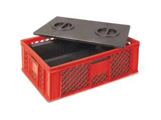 Euronorm-stapelbak,m. isoleerbox,HxLxB 240x600x400mm,20l,PE,rood - 2