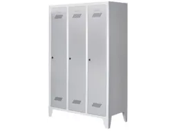 lockerkast v. kinderen,HxBxD 1600x930x500mm,3vak,RAL7035,front RAL6011