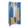 garderobekast,HxBxD 1850x600x500mm,2vak,RAL7035,front RAL5012