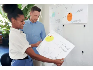 Whiteboard Nobo frameloos modulair 45x45cm - 6