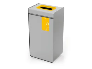 DURASORT Afvalbak sorteerunit 55L voor plastic Grijs Geel - 1