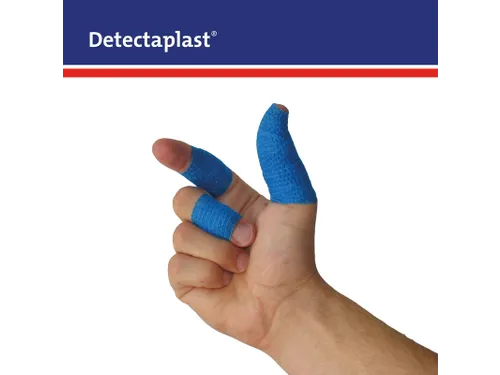 Detectaplast Zelfhechtende snelpleister Rol à 2,5cm x 4,5mtr, blauw