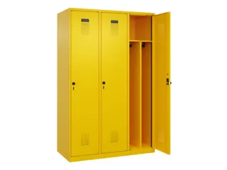 locker voor scheiding van kleding,HxBxD 1850x1200x500mm,3vak - 1