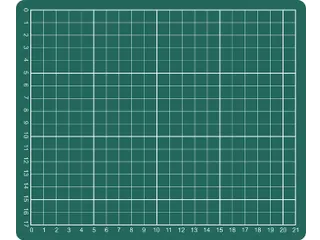 Snijmat A5 230x190mm groen - 1