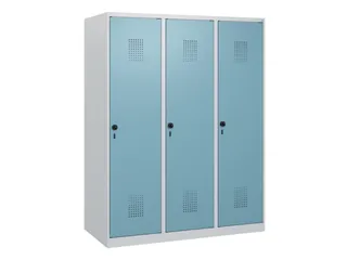schoollocker,HxBxD 1530x1200x500mm,3vak,vak B 400mm,draaigrendel - 2