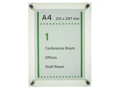 Menoor Deurbord Premium Glasslook A4 Plexiglas