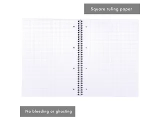 Collegeblok Pukka Pad Jotta A4 ruit 5x5mm 4-gaats 200 pag. 80gr groen - 3