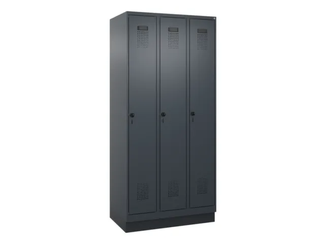 locker voor scheiding van kleding,HxBxD 1950x900x500mm,3vak