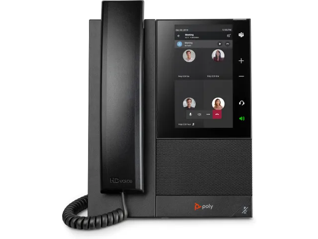 POLY CCX 505 Business Media Telefoon Microsoft Teams PoE-ondersteuning