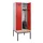 locker met bank,HxBxD 2120x800x815mm,2vak,vak B 400mm,draaigrendel