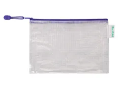 Opbergtas Tarifold met rits 235x165mm PVC blauw