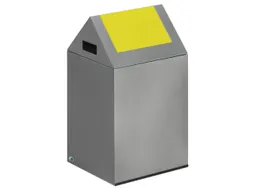Afvalverzamelaar Zelfblussend 1X43 Liter 600X320X320Mm Klemring Geel