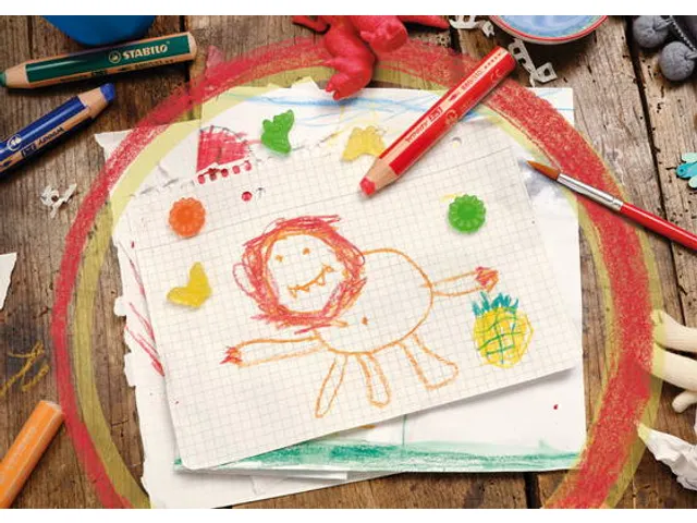 Kleurpotlood STABILO 882 woody 3-in-1 incl 4 slijpers 76 stuks assorti