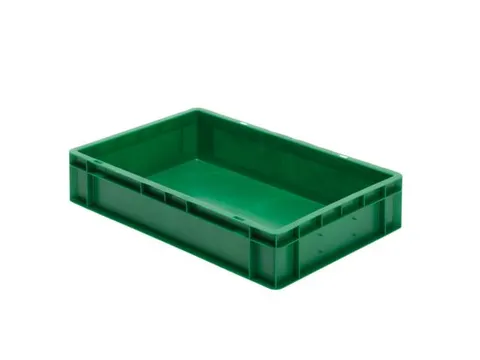 Euronorm-stapelbak 22l 120x600x400mm Wanden/bodem Gesloten Groen