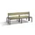 omkleedbank,HxLxD 796x2000x760mm,HPL eiken-sereno,frame staal RAL7021
