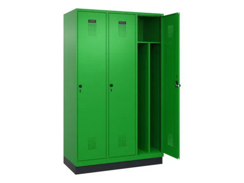 locker voor scheiding van kleding,HxBxD 1950x1200x500mm,3vak