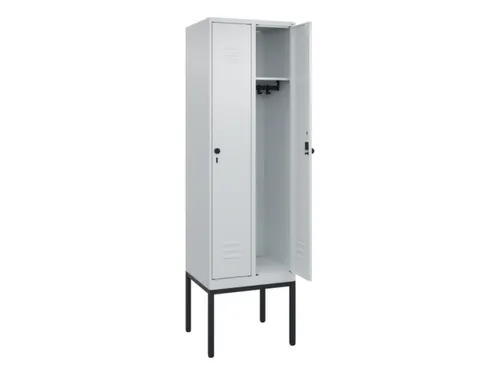 locker,HxBxD 2120x600x500mm,2vak,vak B 300mm,draaigrendel