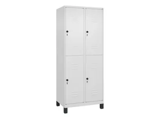 dubbeldekse locker,HxBxD 1950x800x500mm,2x2vak.,vak B 400mm - 1