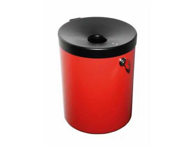 wandasbak,HxØ 250x180mm,romp staal,romp rood