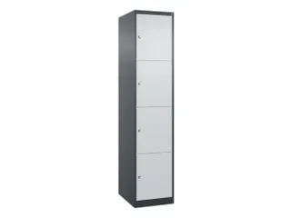 lockerkast,HxBxD 1850x400x500mm,1x4vakken,vak B 400mm,cil.-slot - 1