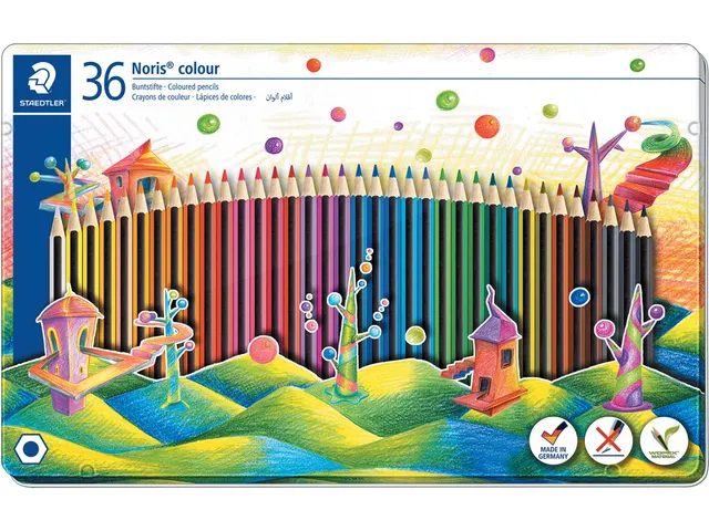 Staedler kleurpotloden Noris Colour metalen doos 36 stuks