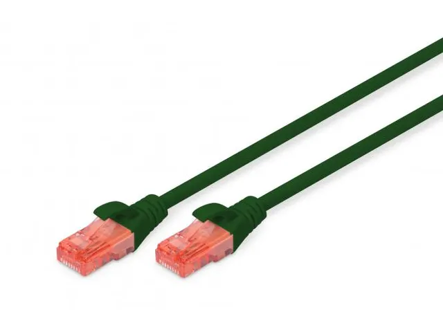 CAT 6 U-UTP patchkabel Cu LSZH AWG 26/7 Lengte 0,5m Groen