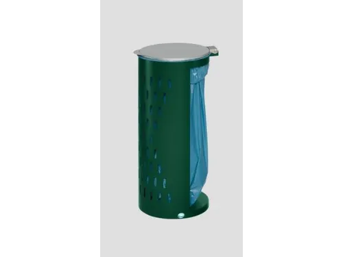 Afvalverzamelaar Opengewerkt 120 Liter 850x380x440mm Ral6005