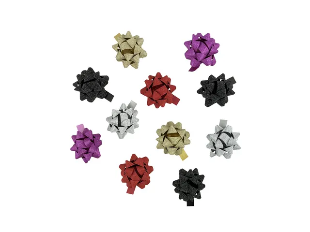 Rozetten Haza 50mm glitter assorti