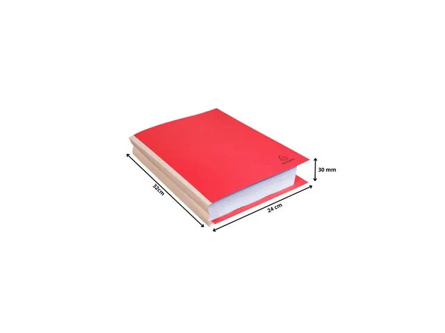 25 mappen met linnen rug FOREVER 320g/m2 24x32cm Rood
