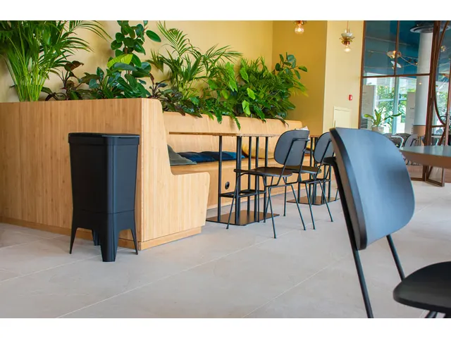 Duurzame afvalbak BonTon CircuBin 40 Liter Antraciet Deksel