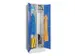 garderobekast,HxBxD 1850x600x500mm,2vak,RAL7035,front RAL7016