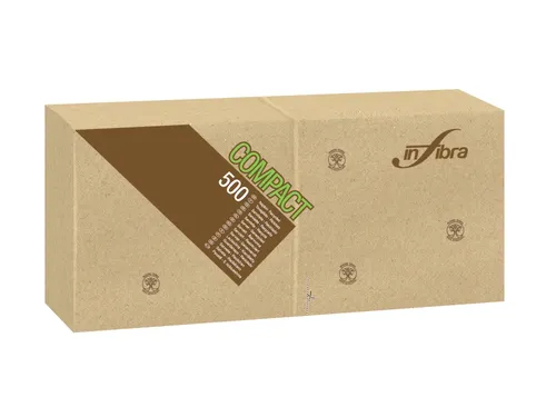 Servet 30x30cm 1/4 Vouw Infibra Madre Terra 1-Laags 7000 Stuks Beige