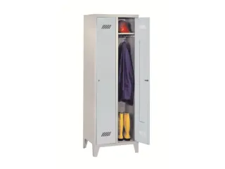 locker,HxBxD 1850x600x500mm,2vak,vak B 300mm,RAL7035,front RAL5012 - 1