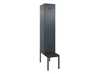 locker met bank,HxBxD 2120x400x815mm,1vak,vak B 400mm,cilinderslot - 2